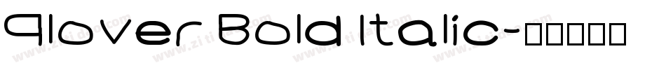 Plover Bold Italic字体转换